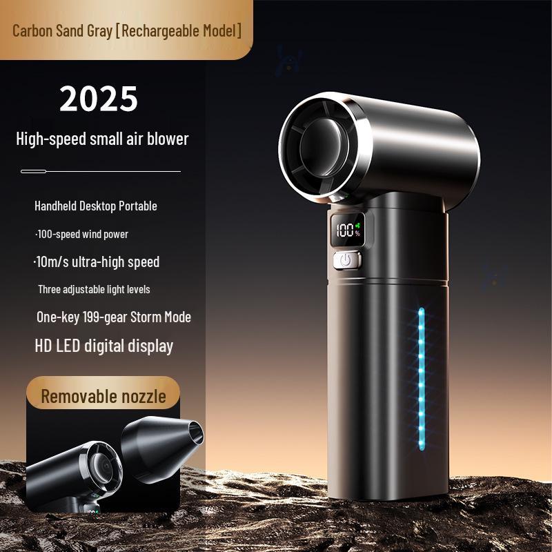 

High-Speed Handheld Fan: Powerful Wind, Portable Electric Dust Blower, Outdoor Use Smart Display
