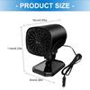 Vehicle Heating Cooling Fan Windshield Defogger Demister Defroster Car Heater Self Adhesive Electric Heater Cooling Fan