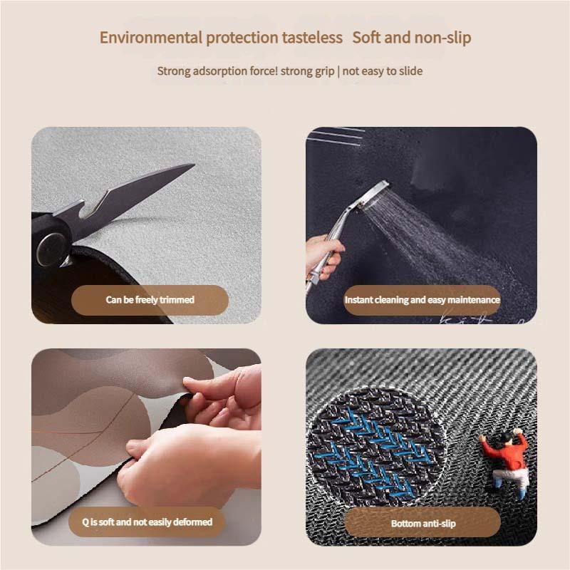 Diatomite Kitchen Mat with Oil-Proof Surface, Anti-Slip Bathroom Rug for Wet Floors - 50x80cm To 60x180cm Retro Patterns