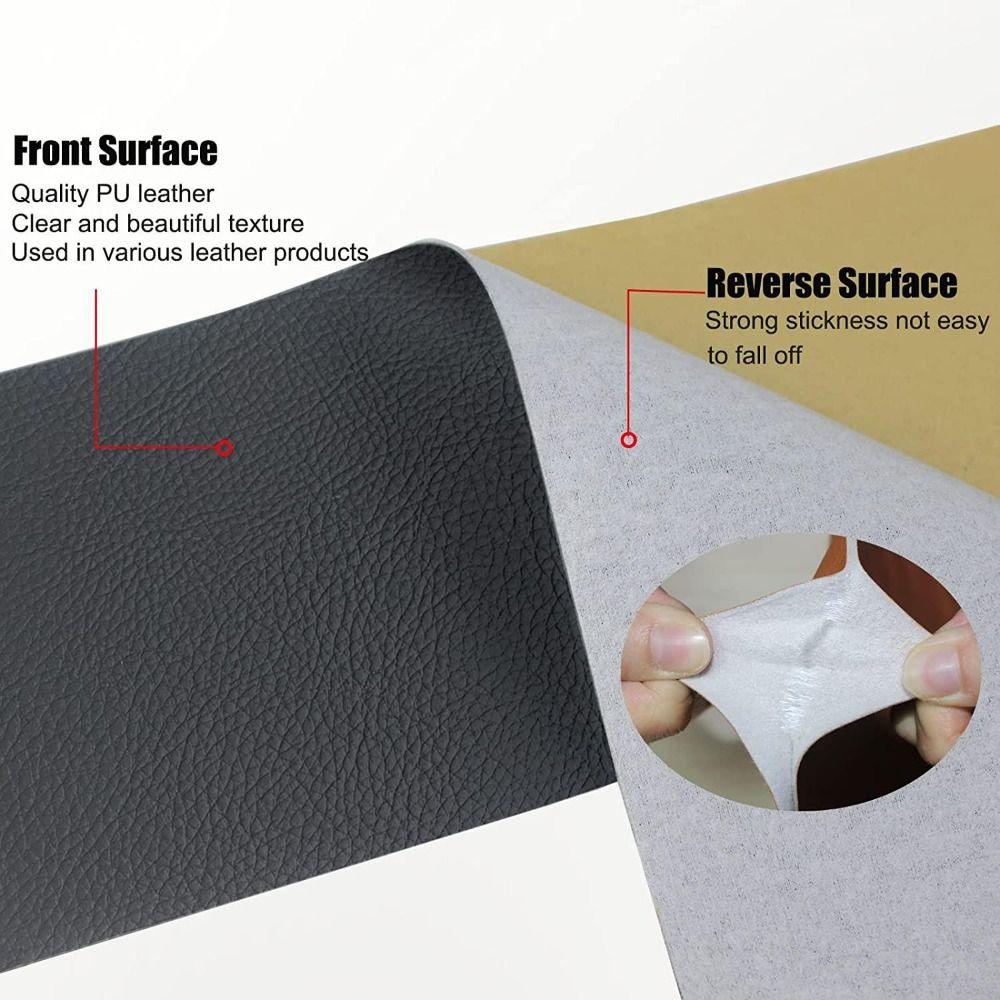 Self Adhesive Leather Repair Patch Tape Home Sheets Sticker Patches  For Couches, Car Seats, Sofas
