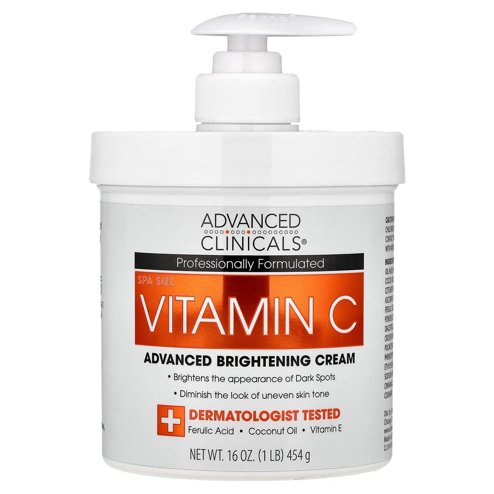 Advanced Clinicals Vitamin C Advanced Brightening Cream 1lb (16oz)