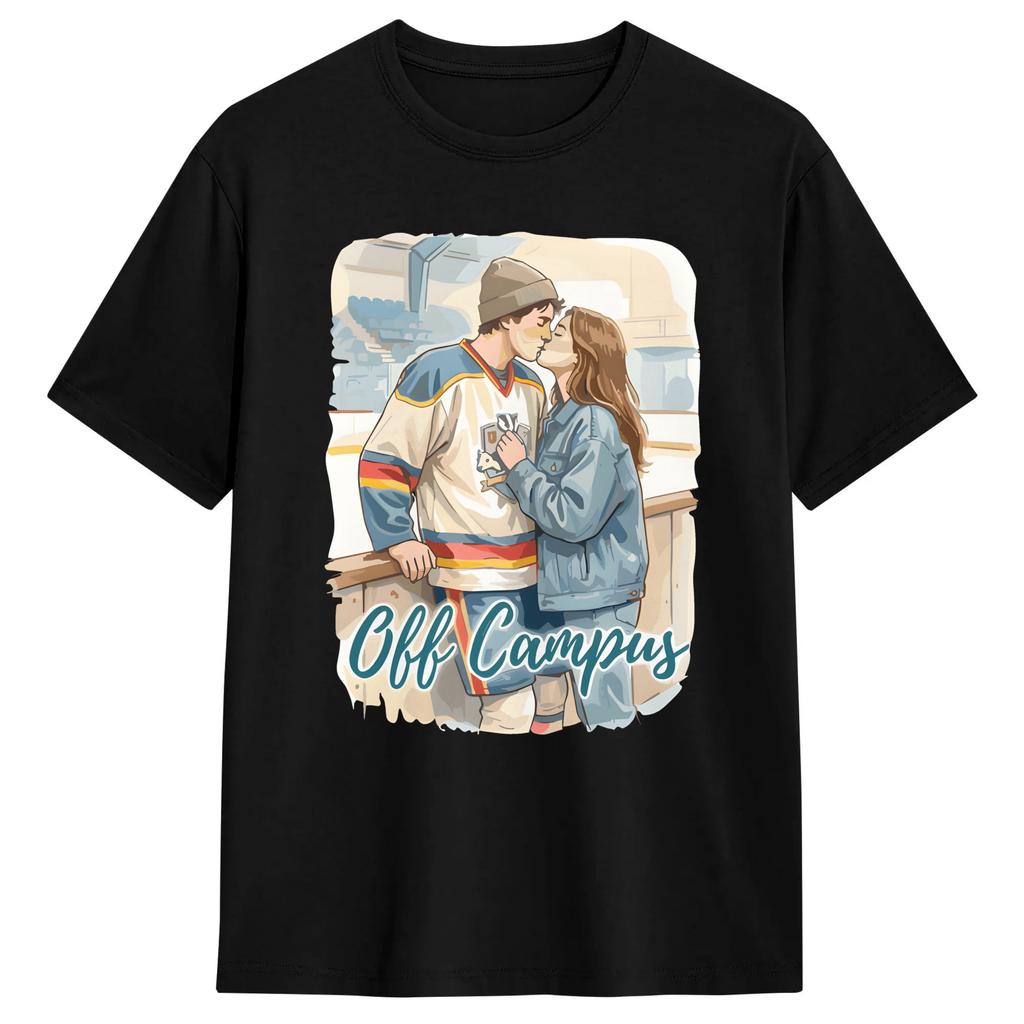 Off Campus EST 2015 Movie Logo T Shirt Beach Cotton T-Shirts for Men Casual Tee Shirt Short Sleeve Y2K Retro Tees