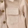 Beige Children's Autumn/Winter Suit: Stylish Baby Boy Long-Sleeve Jacket and Trousers Combo