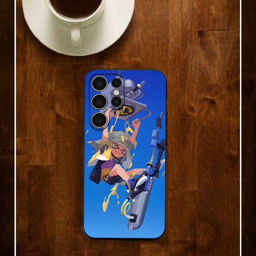 

Game S-Splatoon Silicone Case For Samsung S25 24 23 22 21 20 Plus Ultra 5G Lite Shockproof Cover Samsung S21lite
