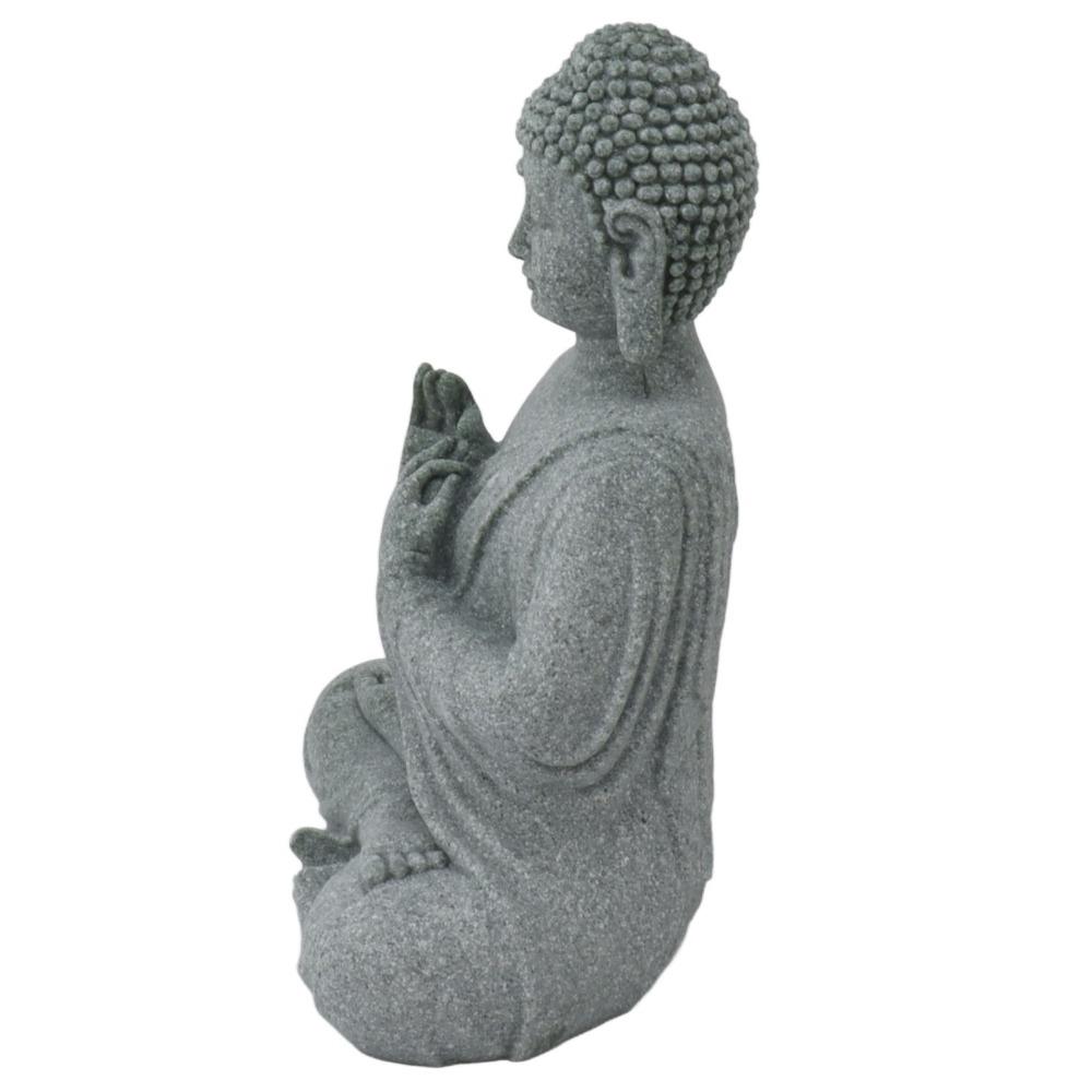 Grey Oriental Stone Carving Ornament Courtyard Sandstone Figurine  Courtyard Landscape Ornament