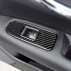 4x Carbon Fiber Inner Window Lift Switch Cover Trim For Cadillac XT5 2016 2017