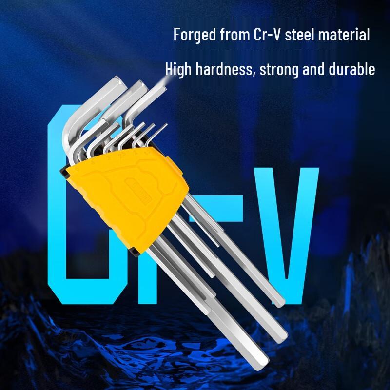 Deli DL3590 Long Arm Ball End Hex Key Set