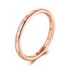 100% Echter 925er Sterlingsilber Stapelbarer Ring Klar Mode Einfach Zirkonia Hochzeit Für Frauen Echter Klassischer Schmuck