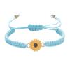 Handmade Sunflower Friendship Bracelet With Floral Design For Women And Couples