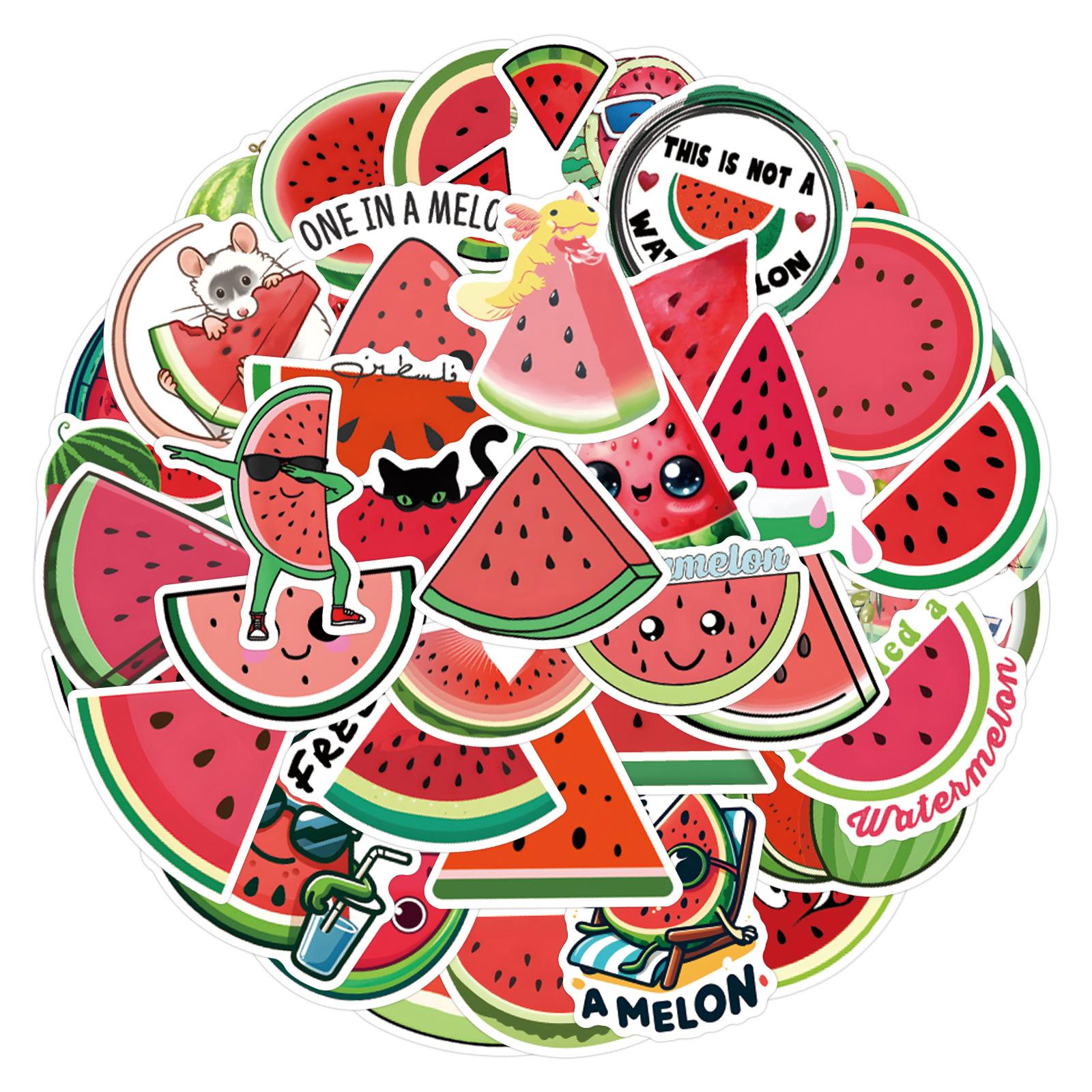 

55 New Watermelon Graffiti Stickers Decorative Skateboard Mobile Phone Waterproof Stickers
