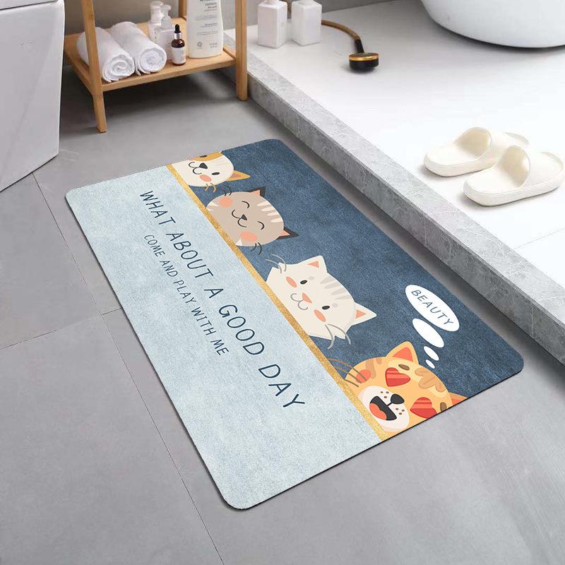 Entrance Door Mat Kitchen Carpet Bathroom Entrance Mat Floor Mat Foot Pad