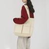 Canvas Bag Large Capacity Men Women's Shoulder Bag Student Class Hand Tote Bag