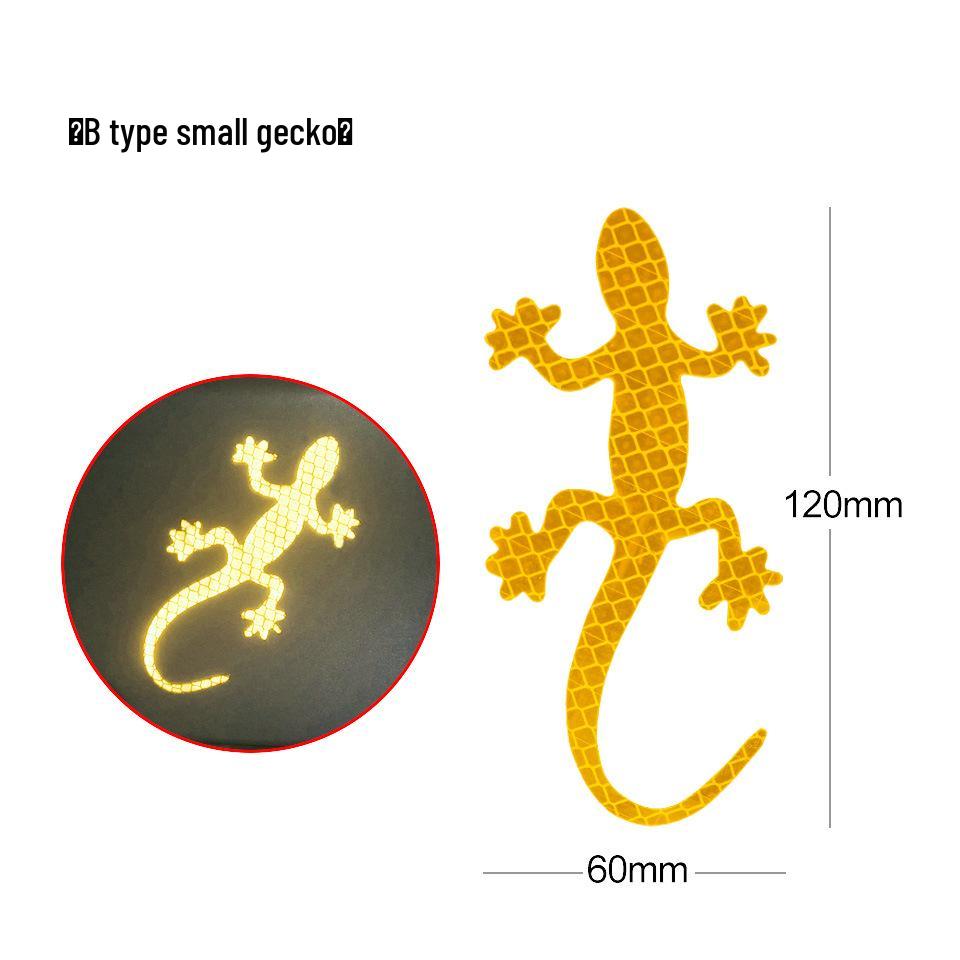 3D Reflective Gecko Car Emblem: Creative Tail Sticker & Scratch Cover