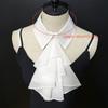 Fashion Detachable Shirt Collar Accessory Victorian Layered Ruffled Front Lapel False Collar Blouse Top for Women Favor