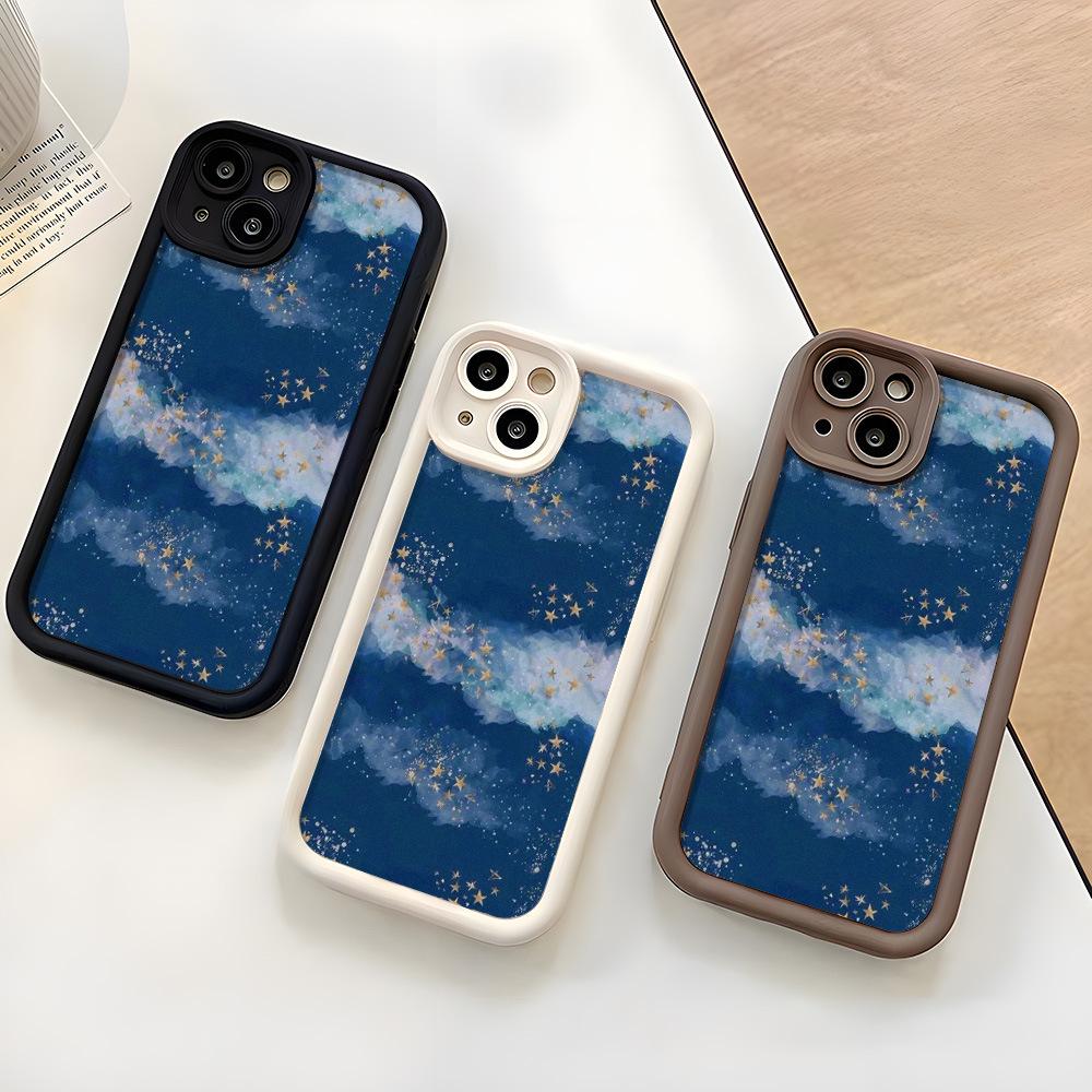 Applicable To iPhone15 Landscape Oil Painting Creative Soft Case Mobile Phone Case 17ProMax Simple 14 Advanced 13 Fine Hole 12