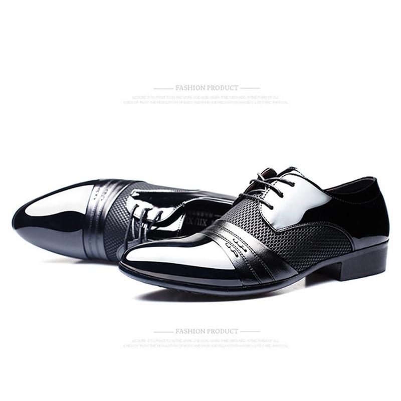 Men Shoes Plus Size Men Business Flat Shoes Black Brown Breathable Low Top Men Formal Office Shoes