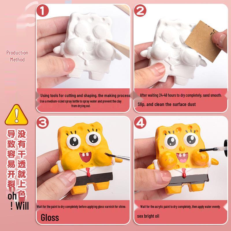 Stone Plastic Clay DIY Set: No-Bake, Malleable Light Clay for Handmade Sculptures