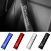2Pcs Carbon Fiber Car Seat Belt Shoulder Covers For Peugeot 206 207 208 301 307 308 T9 406 407 408 508 a 2008 3008 5008 108 RCZ