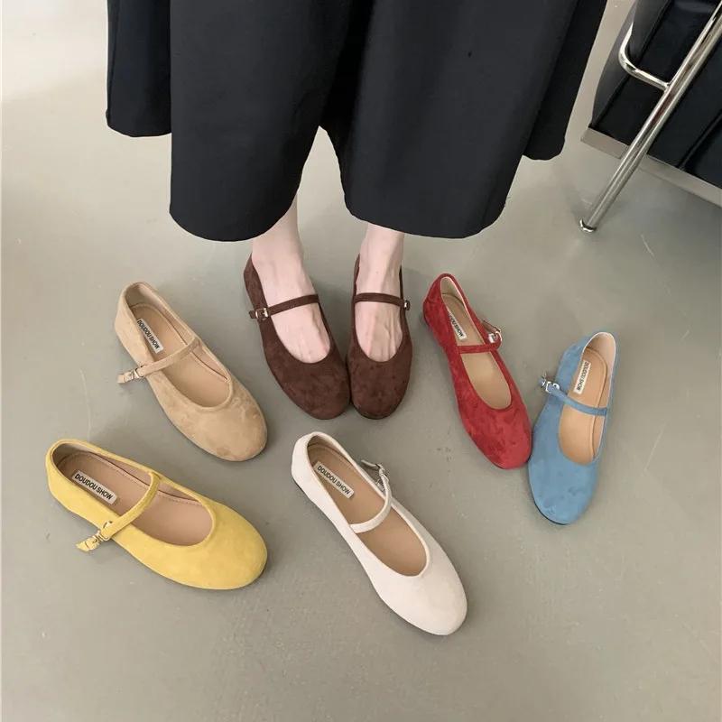 2026 New Brand Women Flat Shoes Fashion Mesh Ladies Elegant Mary Jane Shoes Soft Sole Outdoor Dress Ballerinas