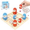 Mini Advanced Tic Tac Toe Party Board Game Puzzle Interactive Games for Family Battle Competition Desktop Games Birthday Gift