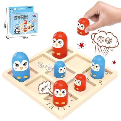 Mini Advanced Tic Tac Toe Party Board Game Puzzle Interactive Games for Family Battle Competition Desktop Games Birthday Gift