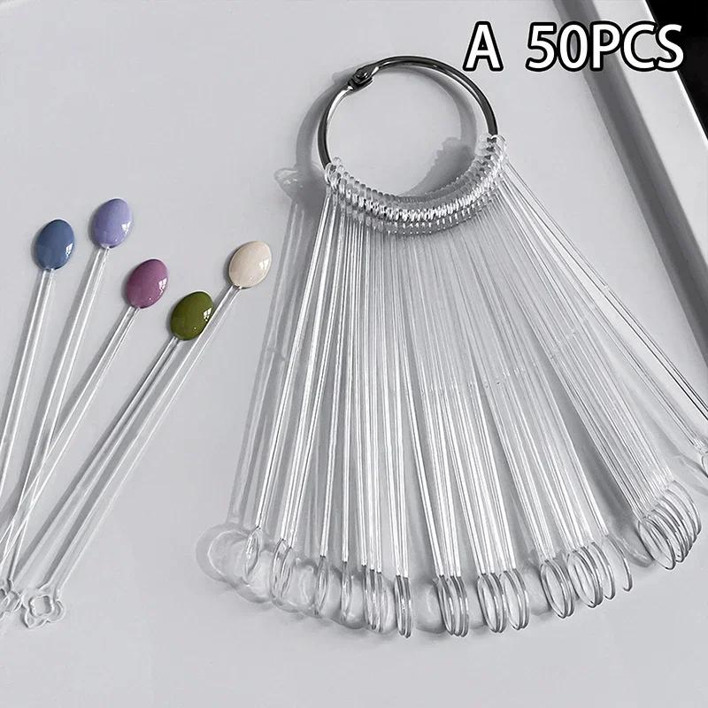 Nail Art Practice Template, Gel Polish & Acrylic Nail Swatch Color Chart Display Stand, Manicure Training Palette,Display Stand
