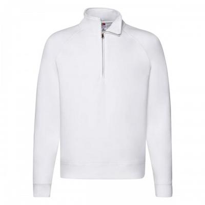 Fruit of the Loom Mens Premium Plain Quarter Zip Raglan Sweatshirt