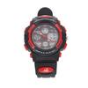 Children Digital Watch Waterproof Dual Movement Multifunctional Soft PU Strap LED Watch