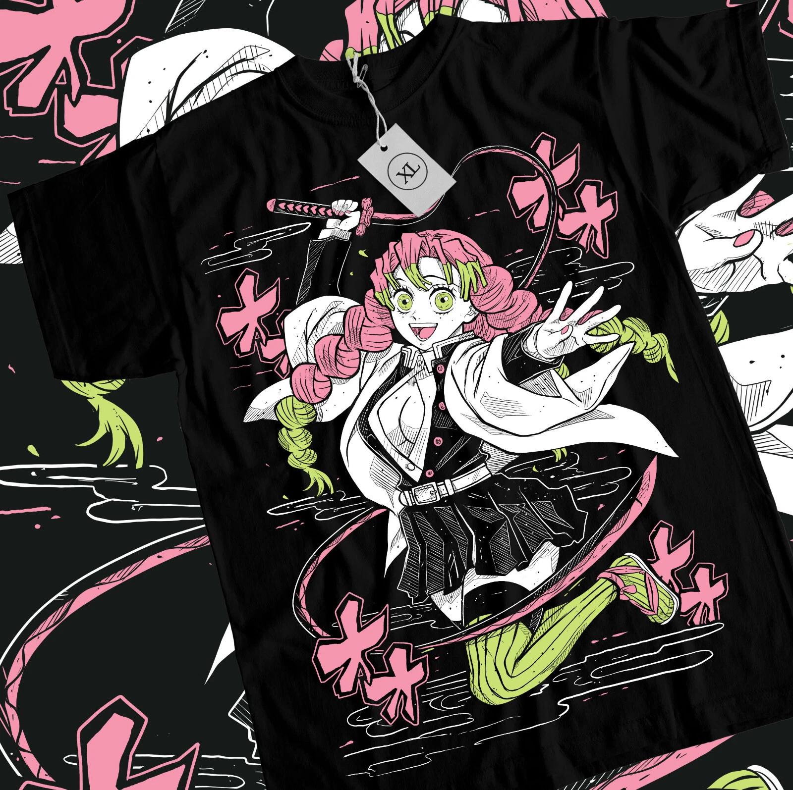 

Mitsuri T-Shirt Demon Slayer Waifu Kawaii Anime Japanese Manga Otaku All Size L