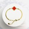 New Fashion Titanium Steel Four-Leaf Clover Bracelet Fashion High-Grade Ladies Bracelet