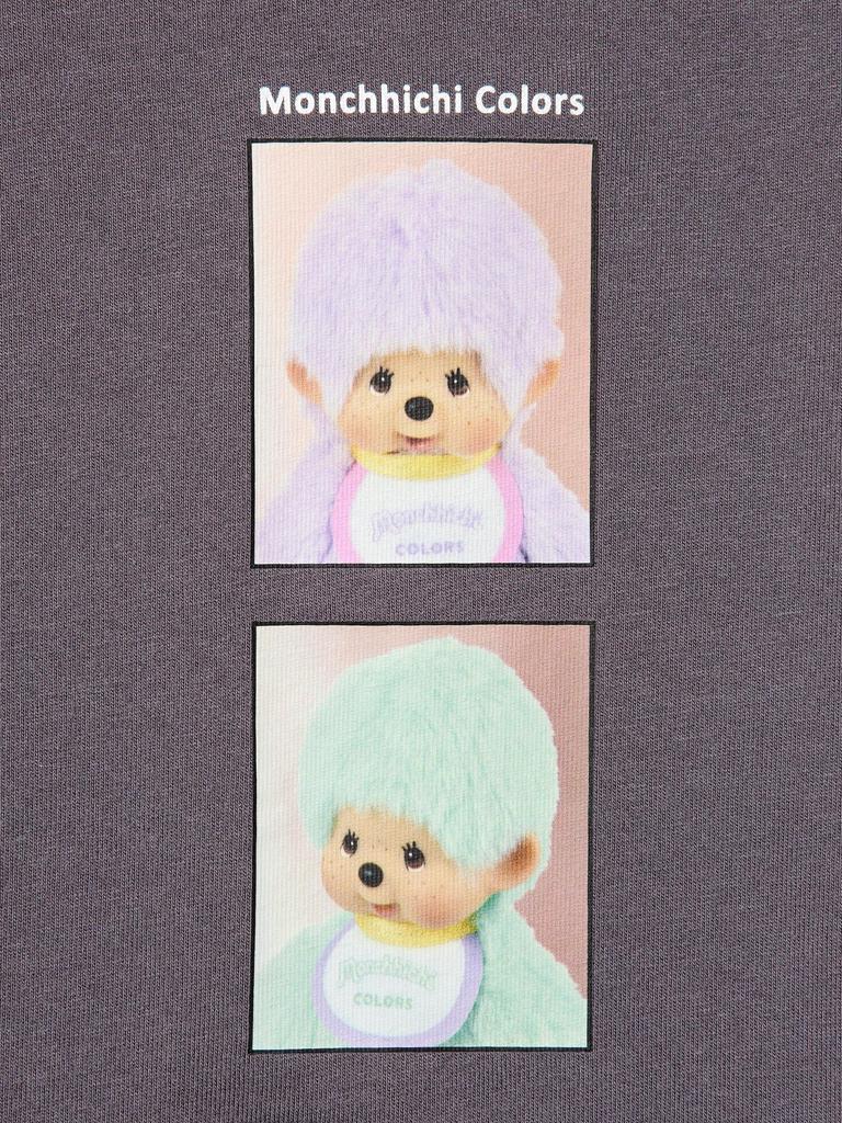 UNIQLO 488928 Monchhichi UT Relax Fit T-Shirt DARK BROWN Women Japan Limited Tee