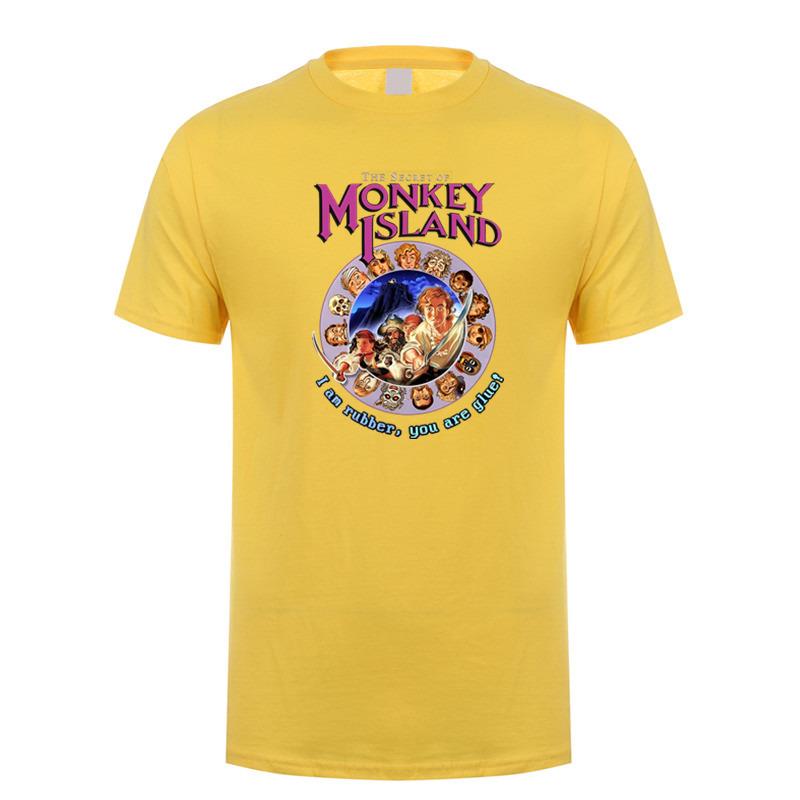 Secret of Monkey Island T Shirt Summer Unisex Cotton Short Sleeve Tshirts Funny Tshirt Unisex Tops Tee DZ
