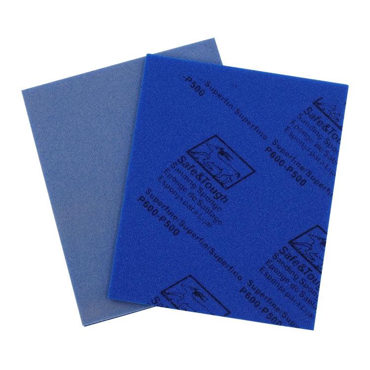 Dual-Use Dry/Wet Sandpaper Foam Sheet for Woodworking & Furniture Polishing