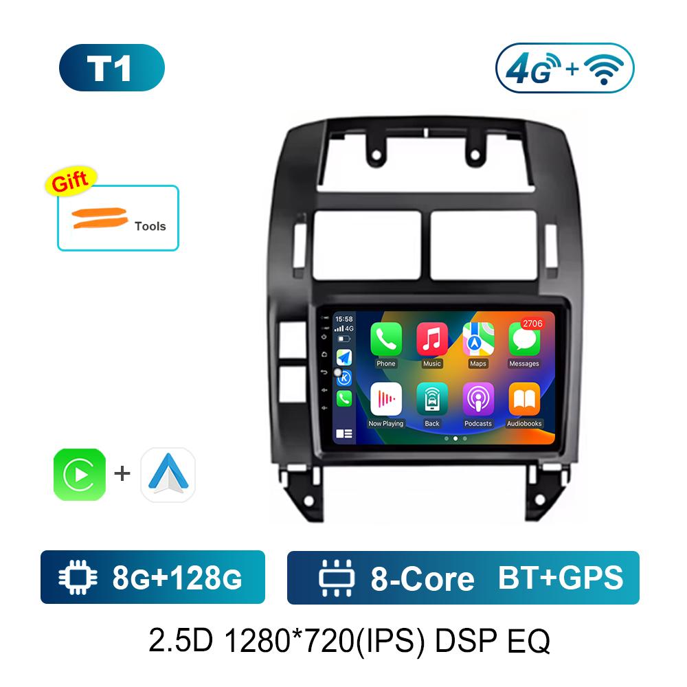 Android OS for Volkswagen VW Polo MK4 6Q 9N 9N3 2004 - 2009 GPS Navi Car Radio Video Multimedia Player WiFi Carplay Auto Tools