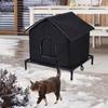 Premium Oxford Cloth Outdoor Cat House Insulated Waterproof Stray Shelter for Outdoor Cats Winter Windproof Design