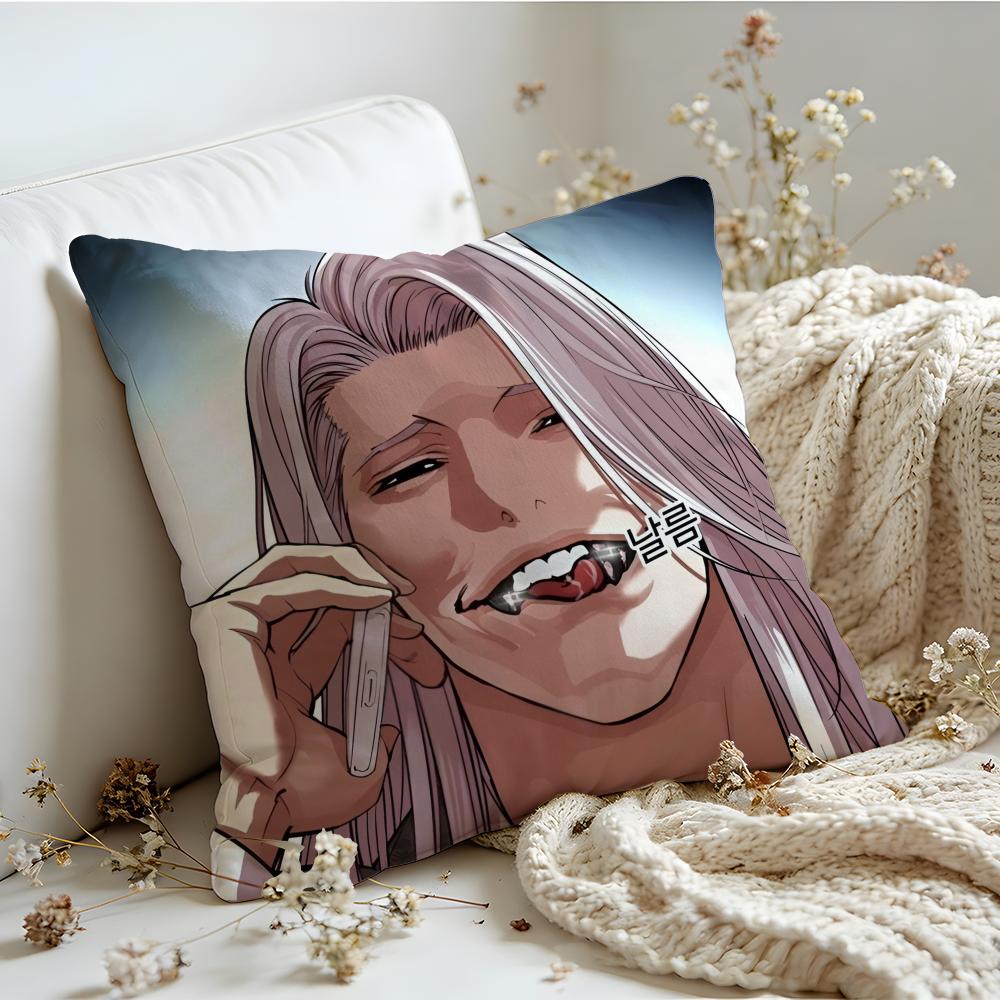 Cushion Cover Linen SkinFriendly Soft Decorative Case For Sofa Home Decor Korea Anime LLookism Pillow cover