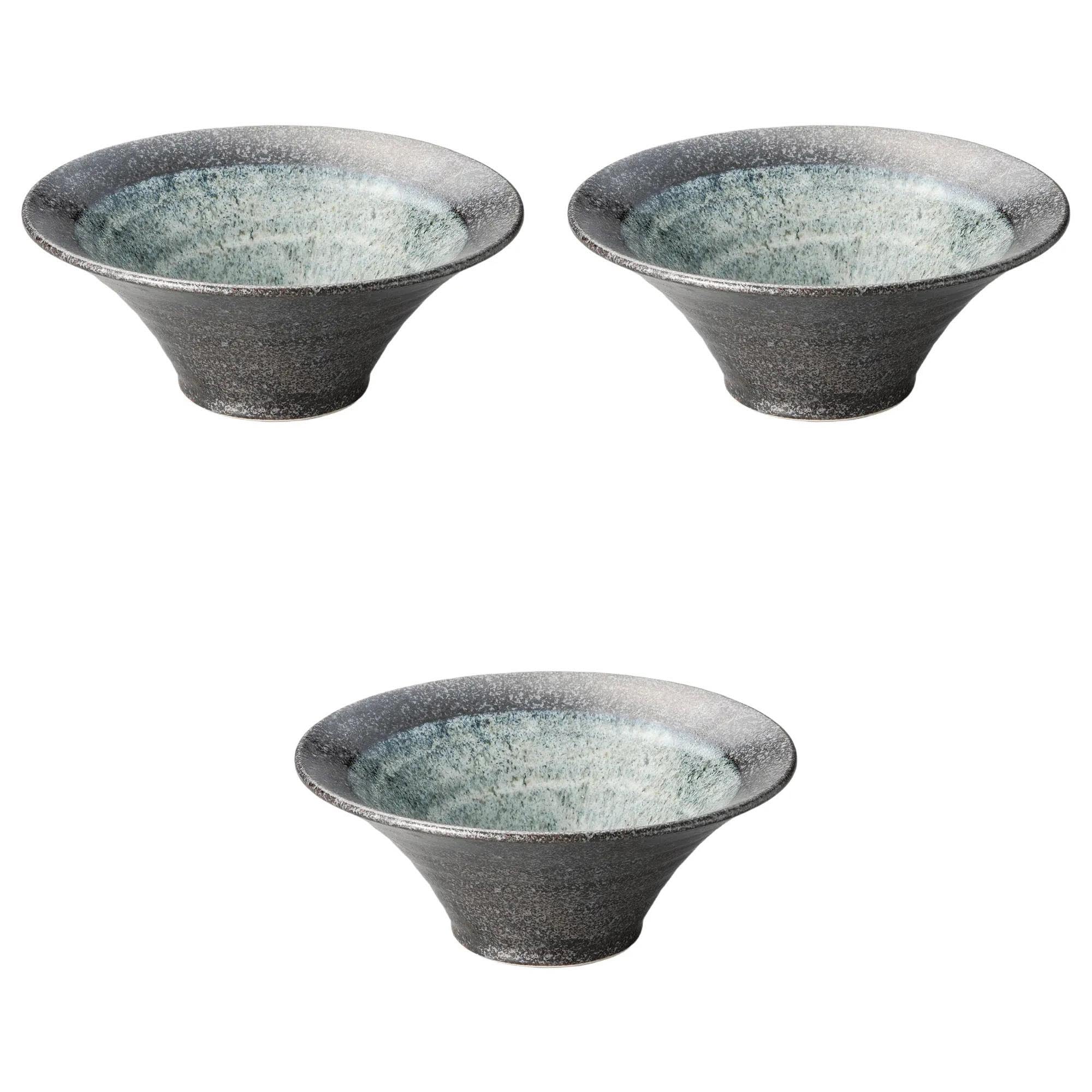 

Set of 3 Marbled Inner Mouse x Ramen Bowls by Setomonohonpo High-Based Bowls, 7.0cm [21.8 9cm]