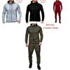 Stylish Men's Tracksuit Set With Hooded Jacket And Adjustable Waistline Pants