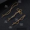 3pcs Fashionable Simple Versatile With Broken Hair Edge Clips Girl Bangs Hair Twist Clips Accessories