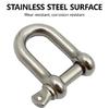 4pcs Robusts Stainless Steel D Rings Heavy Duty D Shackles Rusts Resistant Connectors for Hassle Frees Gear Fastening