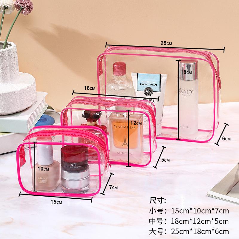 Transparent Cosmetic Storage Bag Liquid Makeup Bag for Air Travel Sealed Luggage Organizer Boarding Aircraft Storage Bag