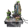 Harz Desktop Brunnen Indoor Wasserfall Brunnen Schreibtisch Steingarten Decoratopns mit Zerstäuber für Home