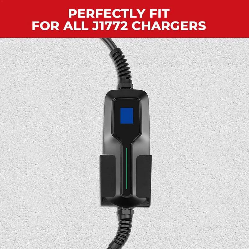 Wall Mount Charging Box Holder EV Charger Cable Holder Electric Vehicle Plug Holster Control Holder for Electric J1772 Charger