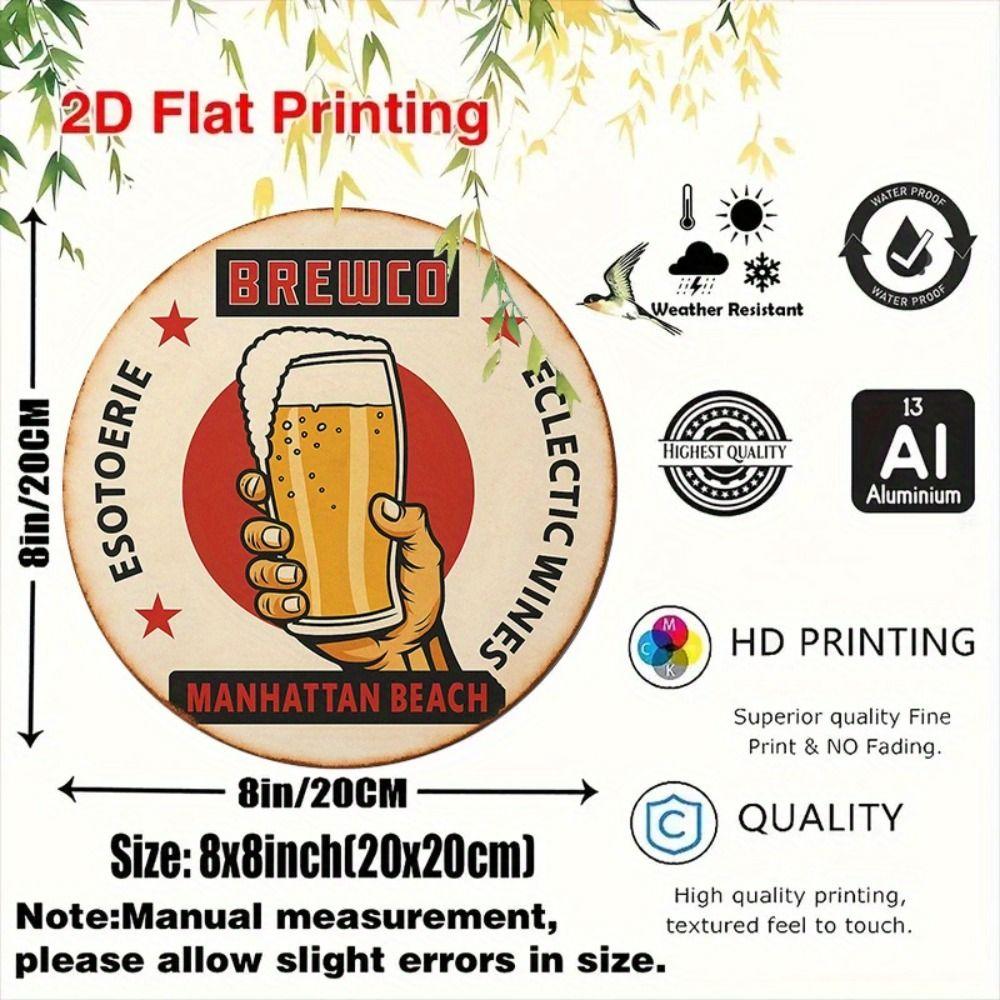 Metal Tin Sign Retro Art 20x20cm Home Wall Decor