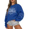Women  Tops Women's Long Sleeve Sweatshirt Casual Crewneck Loose Fit Pollover Fleece Tops