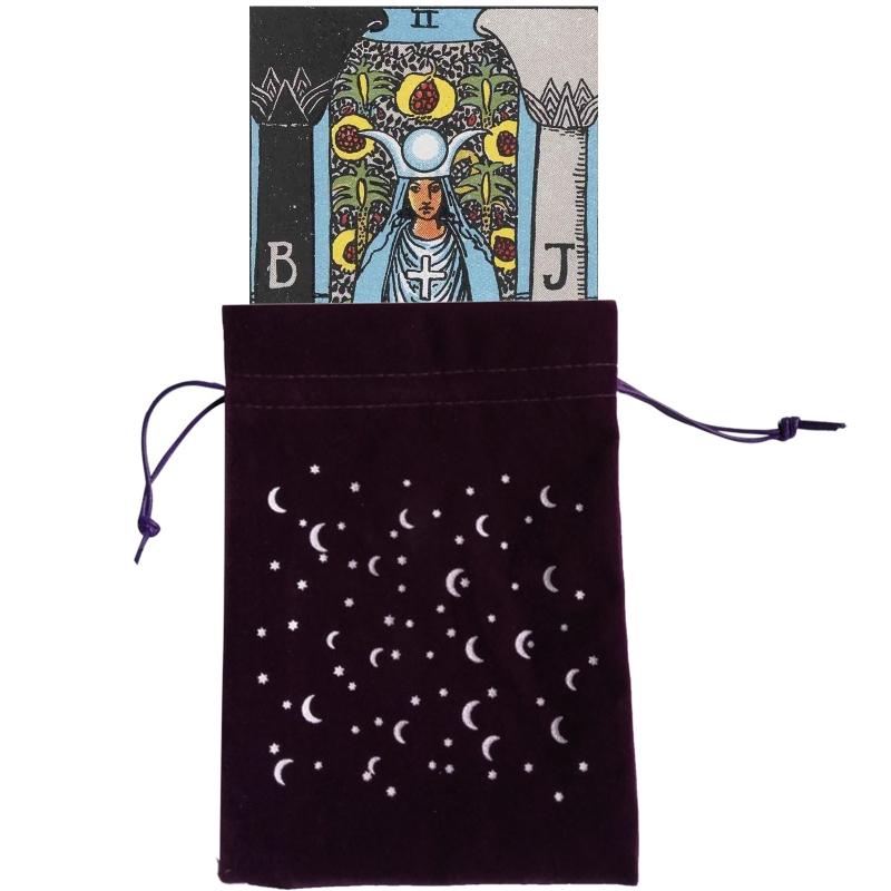 Péndulo de adivinación Mantel de adivinación Juego de mesa Tarot Bolsa de almacenamiento de terciopelo