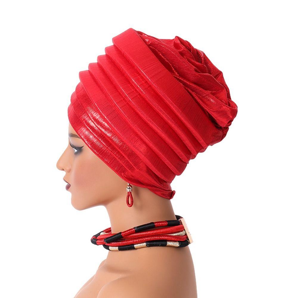 Turbante African Auto Gele Headtie Elegant Bonnet New Headcard