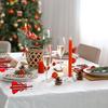 6/12Pcs Christmas Tree Cutlery Holder Bags Knife Folk Holder Pockets Felt Tableware Decoration Dinner Flatware Silverware Covers