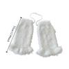 Solid Color Y2K Lace Up Leg Warmers Sweet Ballet Flare Women's Plush Stockings Elastic Loose Knit Banding Leggings Girl