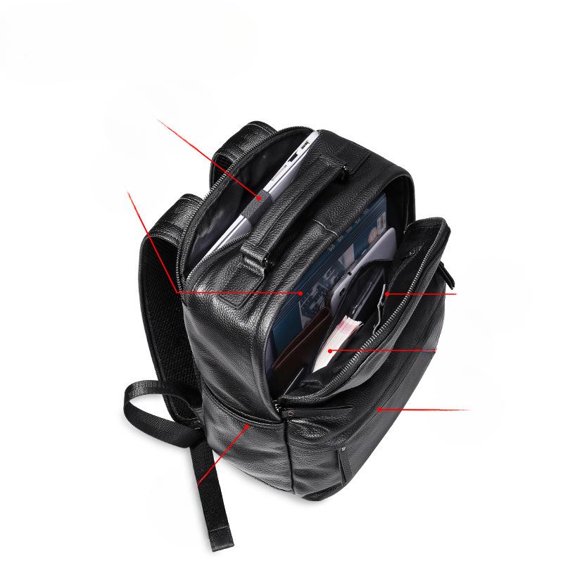 Rucsac din piele naturală Rucsac din piele naturală Rucsac de călătorie pentru bărbați ocazional